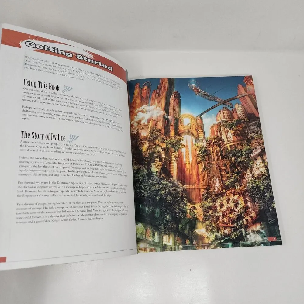 Final Fantasy XII BradyGames Strategy Guide PlayStation 2 PS2 Square Enix Book